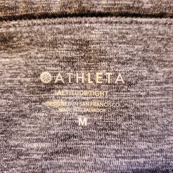 Athleta Women's Size M Altitude Tight in Polartec Power Stretch Gray 486200 - Picture 7 of 8